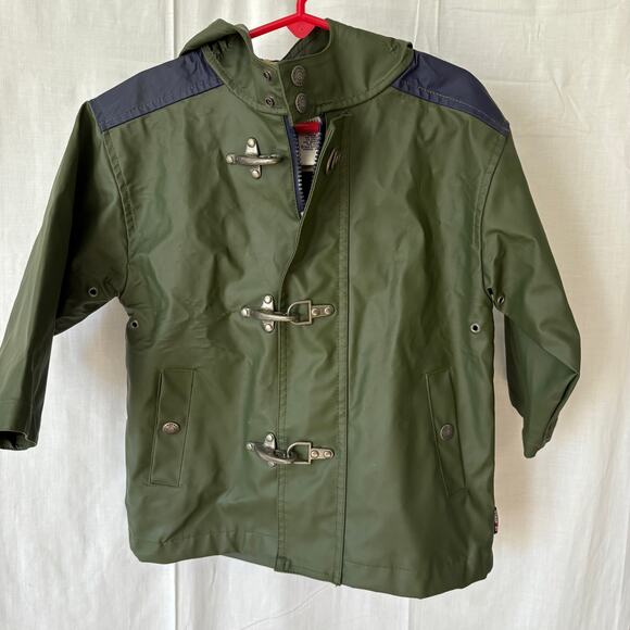 Vintage Gymsport Gymboree Rain Jacket Coat Kids Size 2-3 Years Green/Blue - Picture 1 of 5